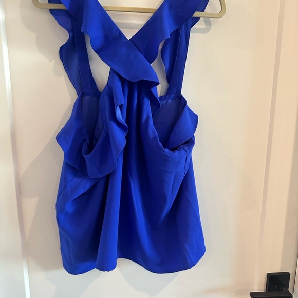 Banana Republic CROSS-FRONT RUFFLE TOP - Picture 1 of 5